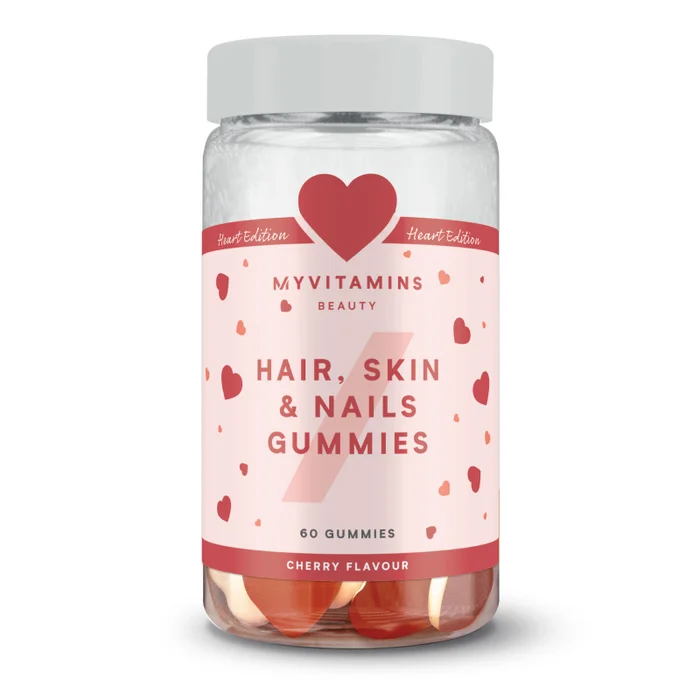 Hair, Skin & Nails gumivitamin – Két rétegű szívecske kiadás