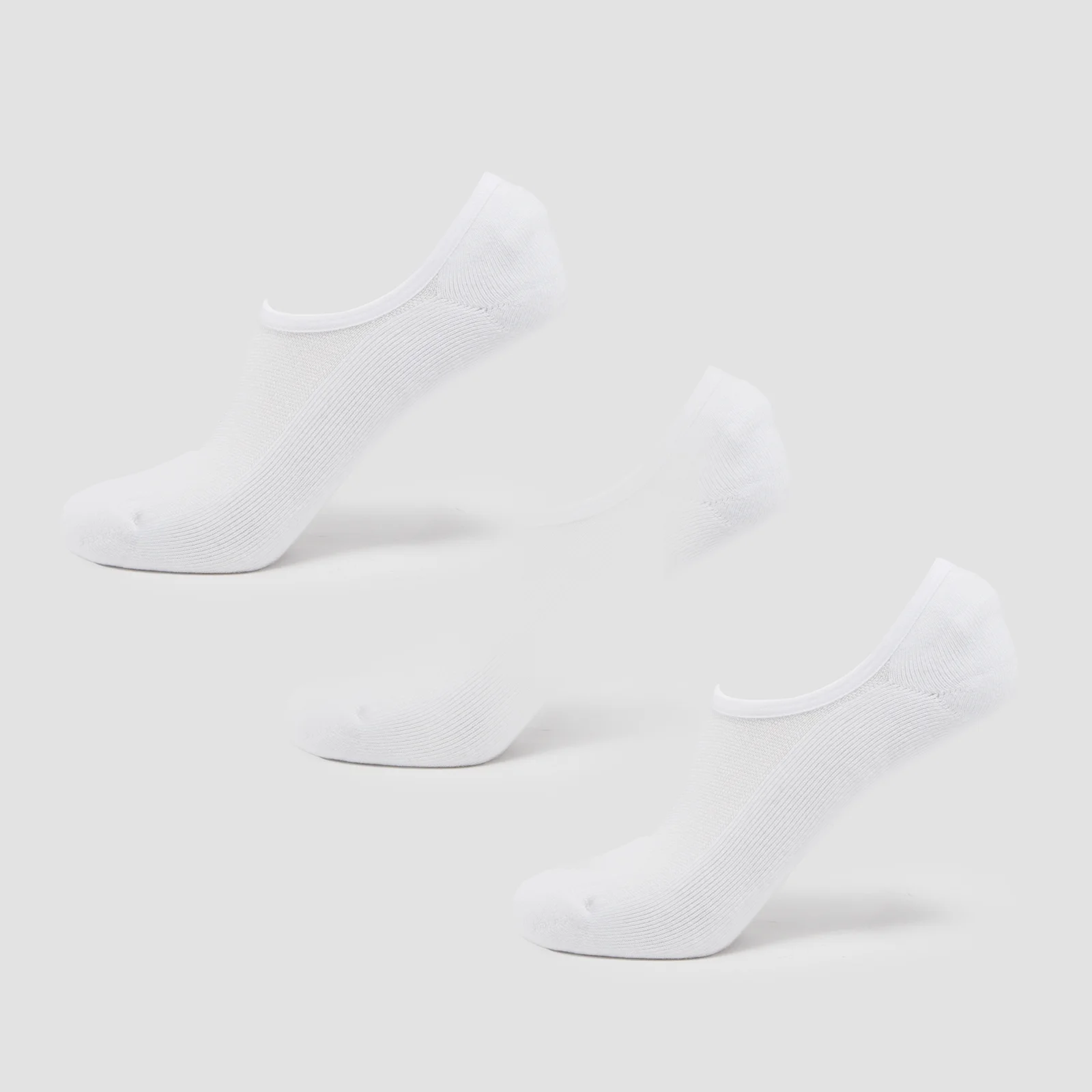 MP Unisex Invisible Socks (3 Pack) - White - UK 6-8 kép 1