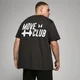 MP Oversized Move Club Póló - Koptatott fekete