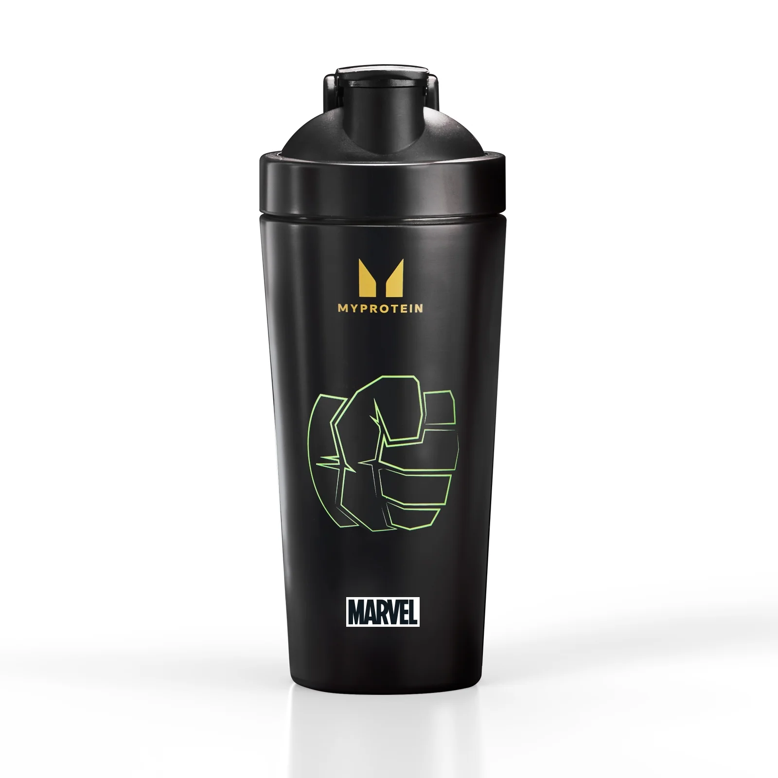 Myprotein Hulk Újrahasznosított Fém Shaker – Fekete kép 1