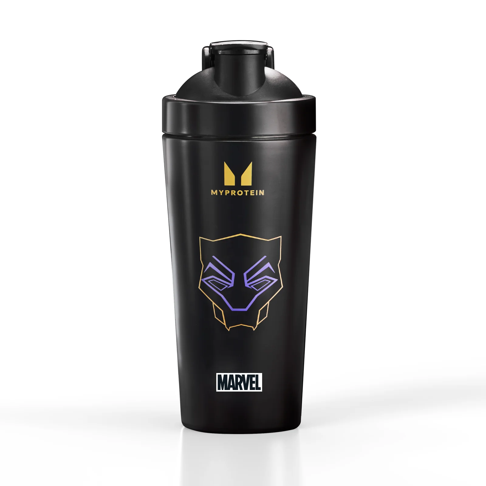 Myprotein Fekete párduc Újrahasznosított Fém Shaker – Fekete kép 1