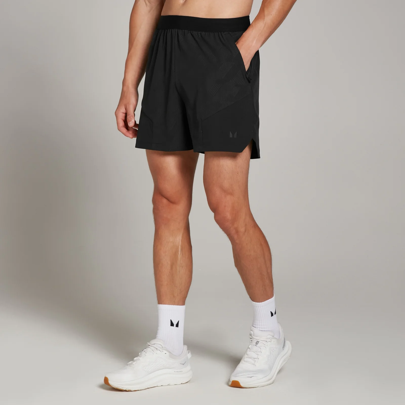 MP Férfi Tempo Embossed Training Rövidnadrág – Fekete - XS kép 1