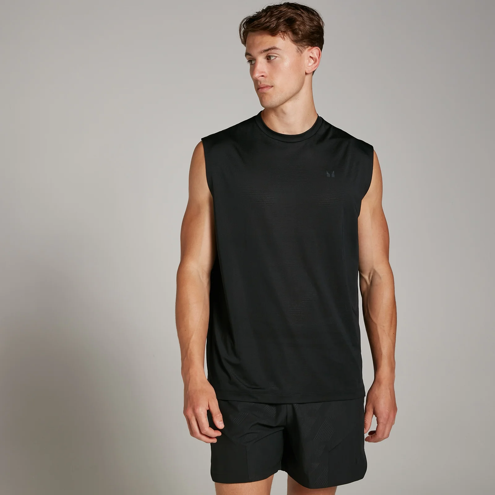 MP Férfi Tempo Oversized Mesh Training Tank – Fekete - XS kép 1