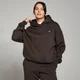 MP Női Basic Oversized kapucnis pulóver - Kávé