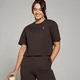 MP Női Basic Boxy Crop póló - Kávé