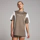 MP Női Tempo Kontrasztos Retro Oversized Póló - Espresso