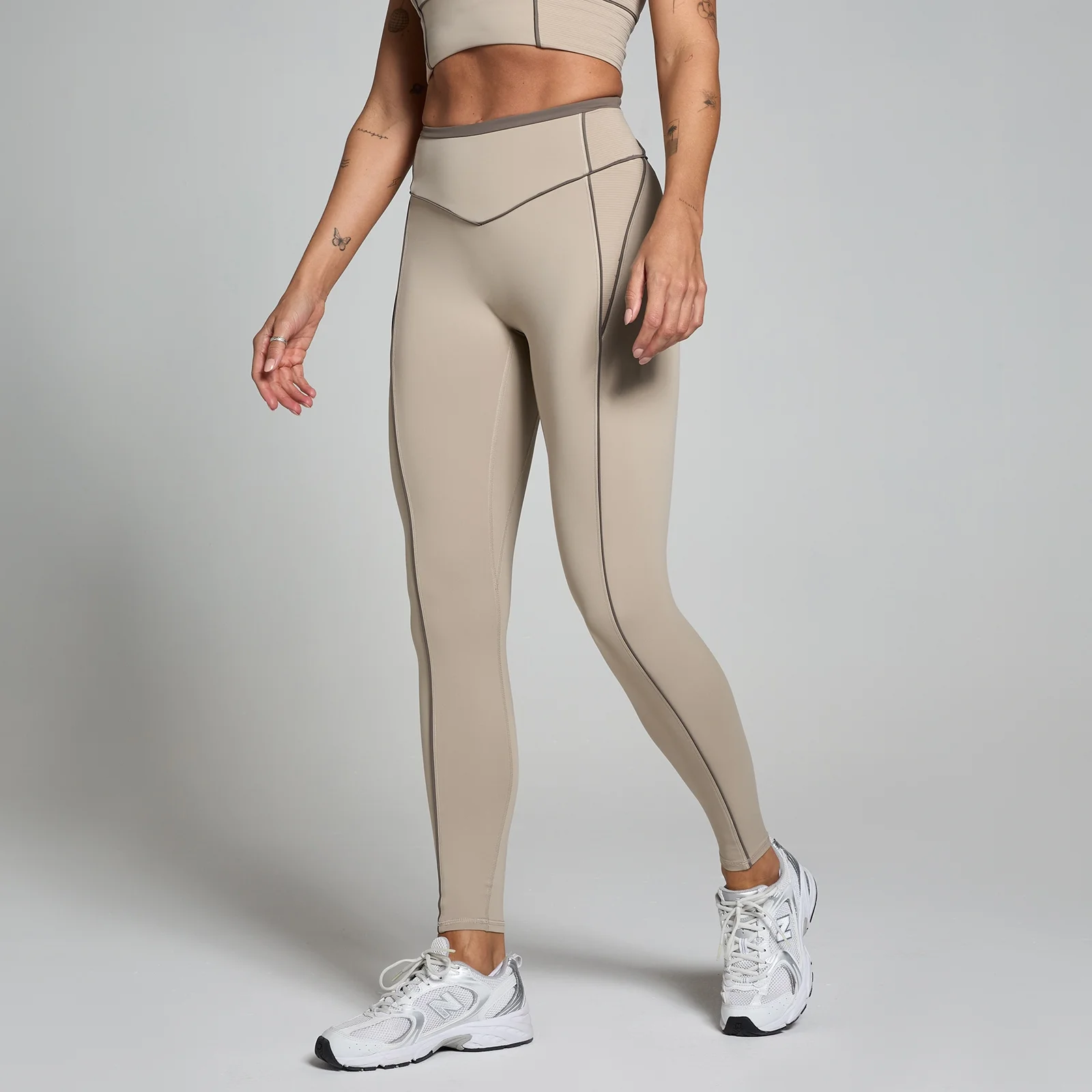 MP Női Tempo Contrast Texture Leggings - Kasmír - XL kép 1