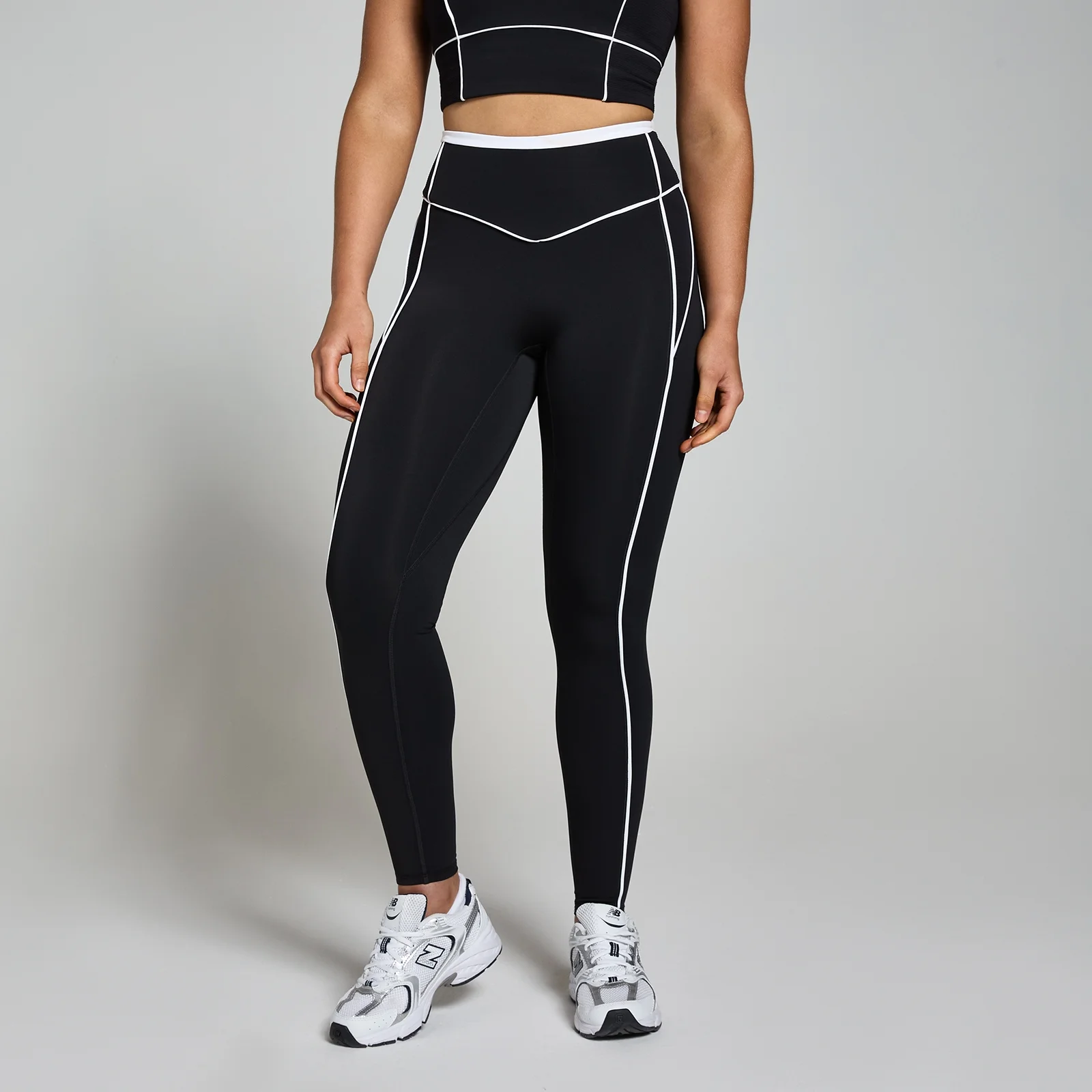 MP Női Tempo Contrast Texture Leggings - Fekete - XS kép 1