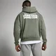 MP Move Club grafikás kapucnis pulóver - Mohazöld