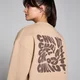 MP Női Tempo Oversized Chill Out Graphic Melegítőfelső - Krémszín