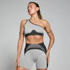 MP Női Contrast Rib Seamless Melltartó – Fekete/Szürke