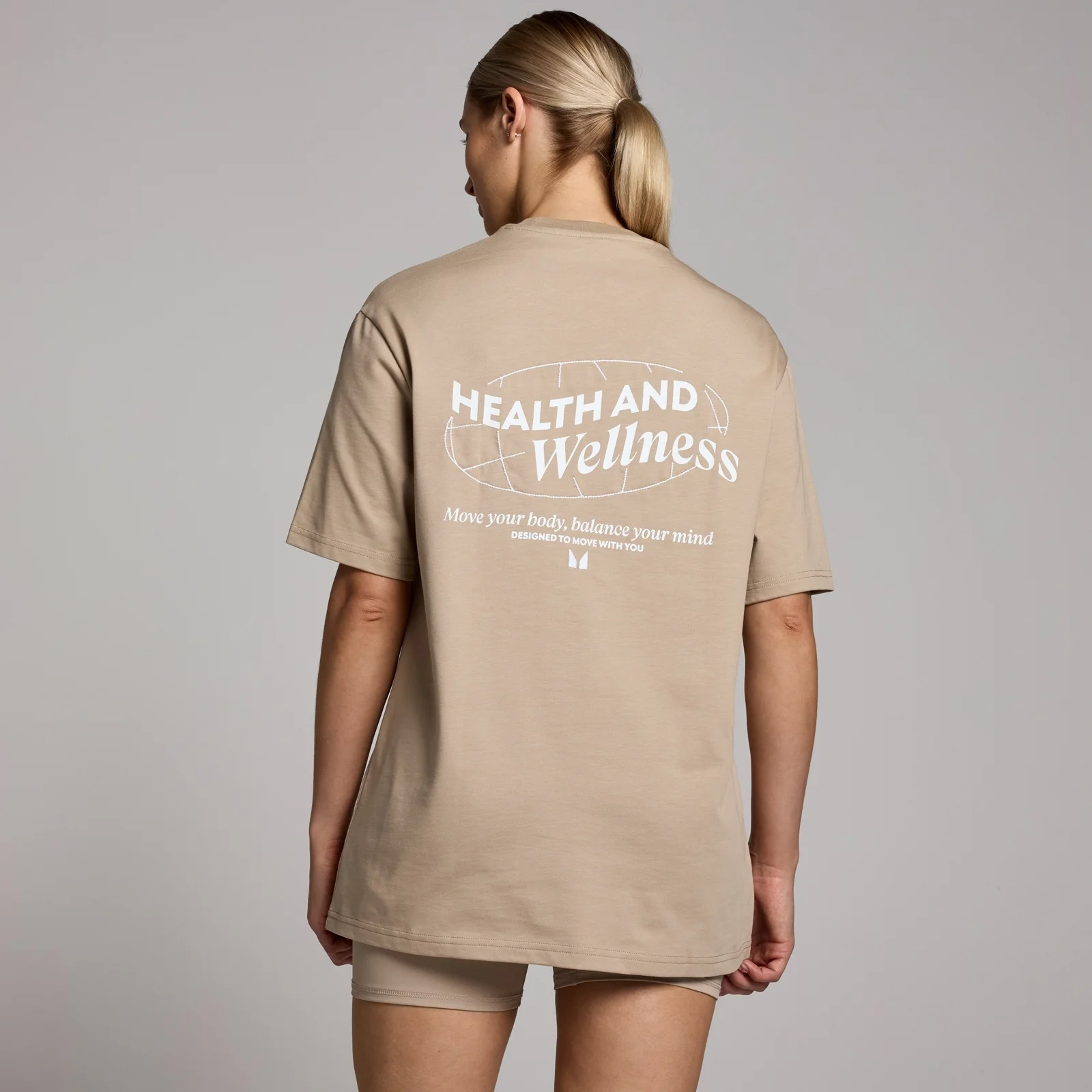 MP Női Health & Wellness Graphic Oversized Póló - Kasmír - S-M kép 1
