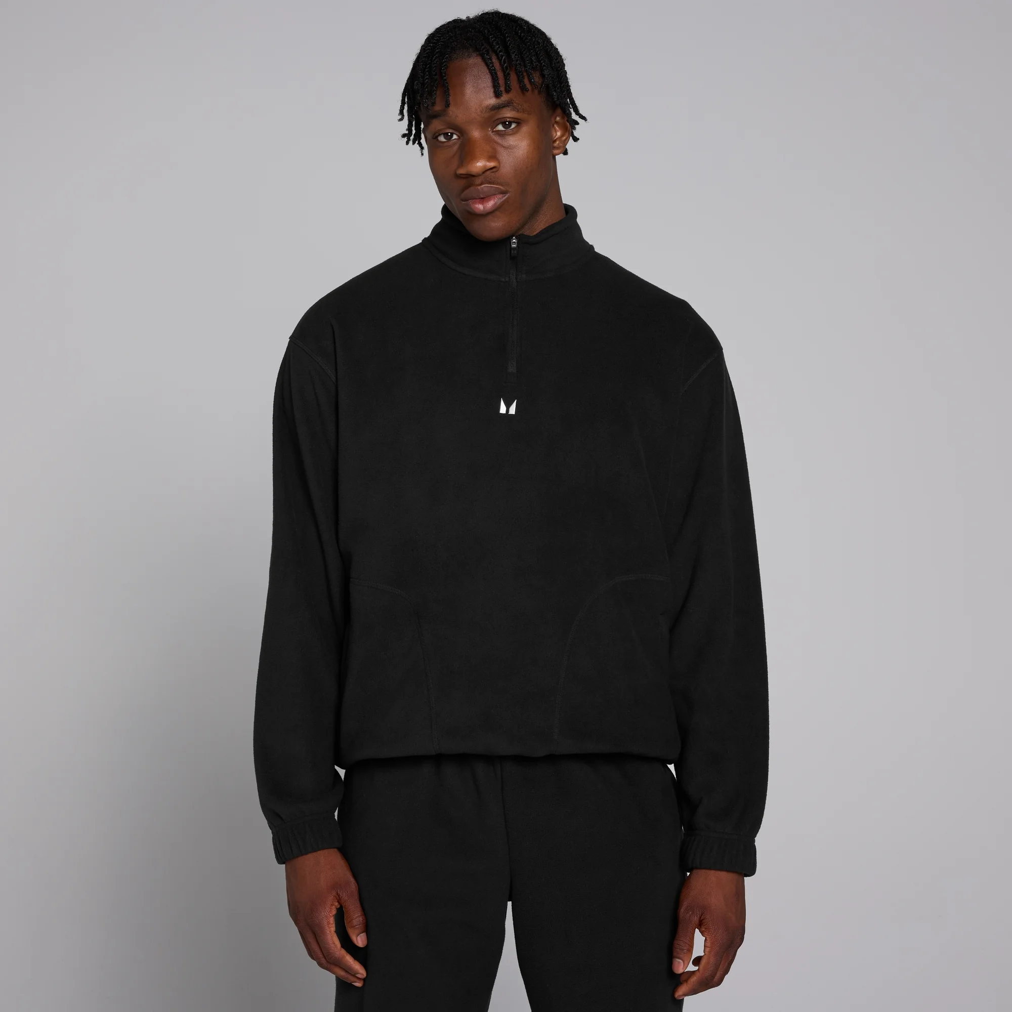 MP Férfi 1/4 Zip Polár – Fekete - L kép 1
