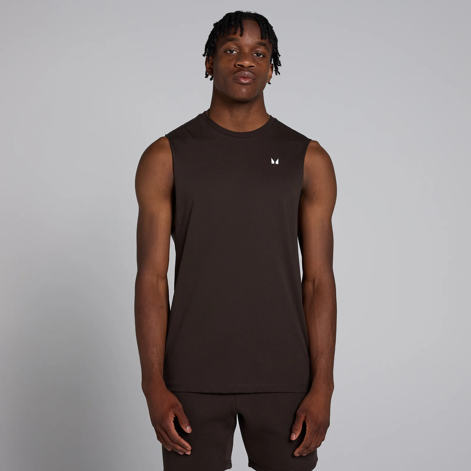 MP Férfi Rest Day Drop Armhole Tank Trikó - Kávé - XS kép 1