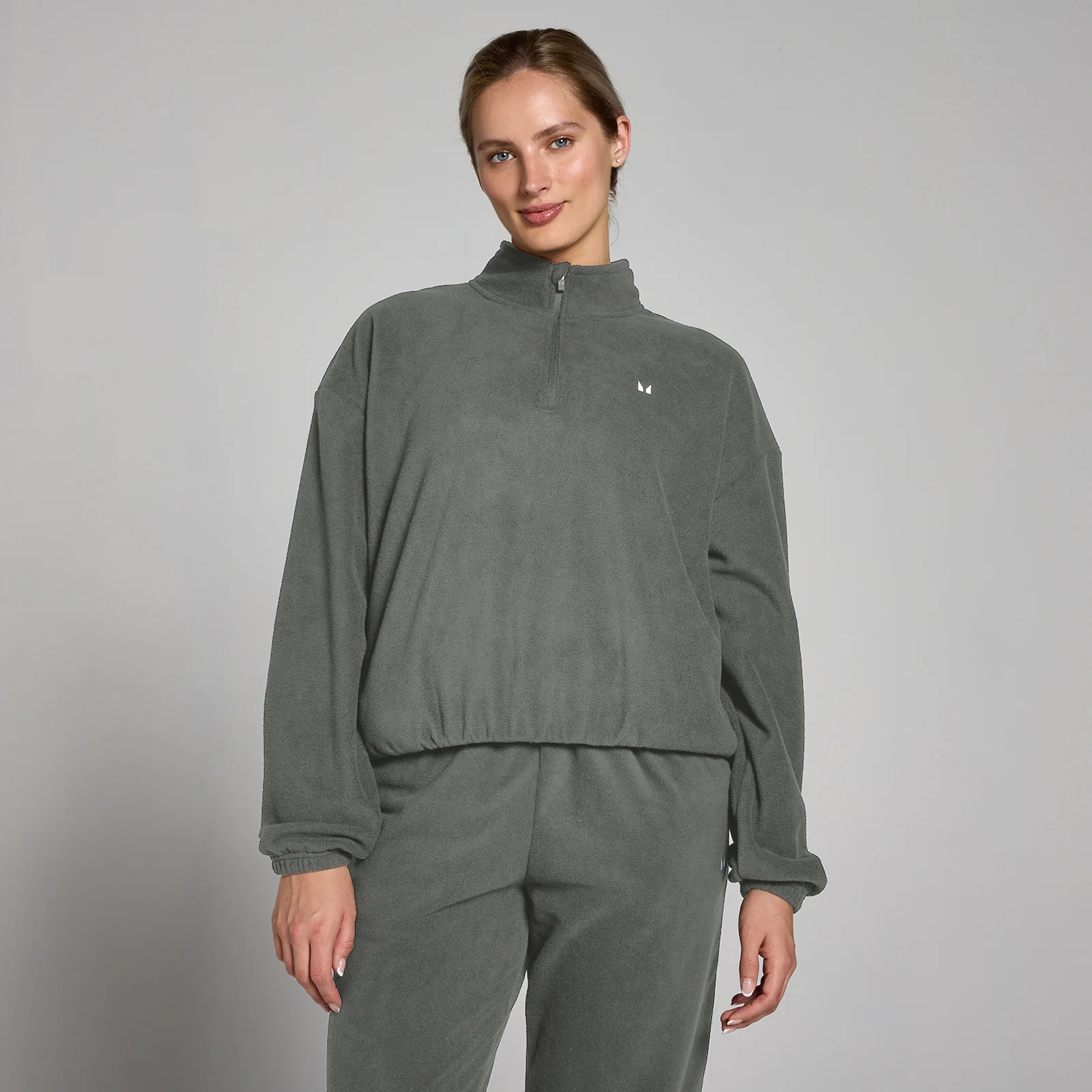 MP Női Funnel Neck 1/4 Zip Polár – Sötétszürke - M kép 1