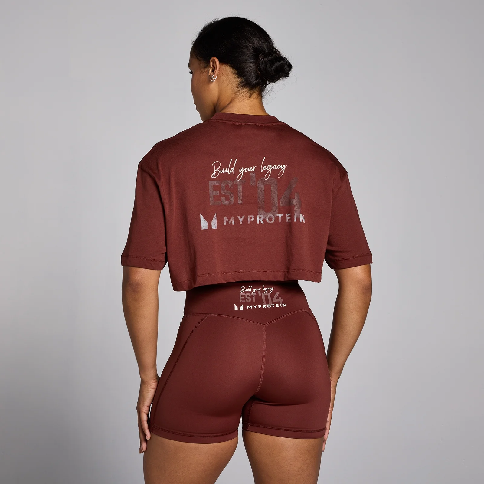 MP Női Origin Crop Graphic póló - Firebrick - XS kép 1