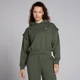MP Női Tempo Graphic Crop Kapucnis Pulóver – Sötét olajzöld