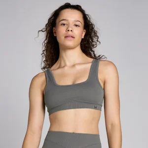 MP Női Lifestyle Waffle Seamless Melltartó – Sötétszürke - Size XS