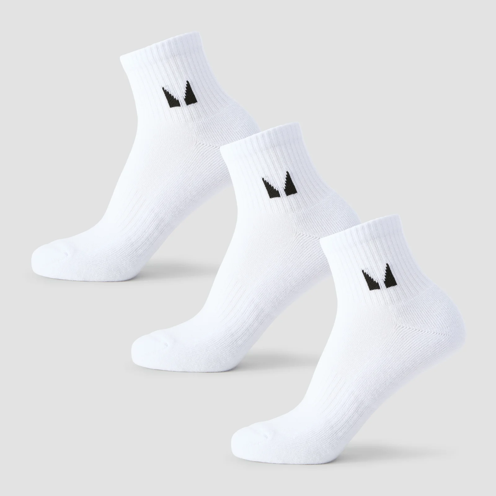 MP Unisex Ankle Socks (3 Pack) - White - UK 12-14 kép 1