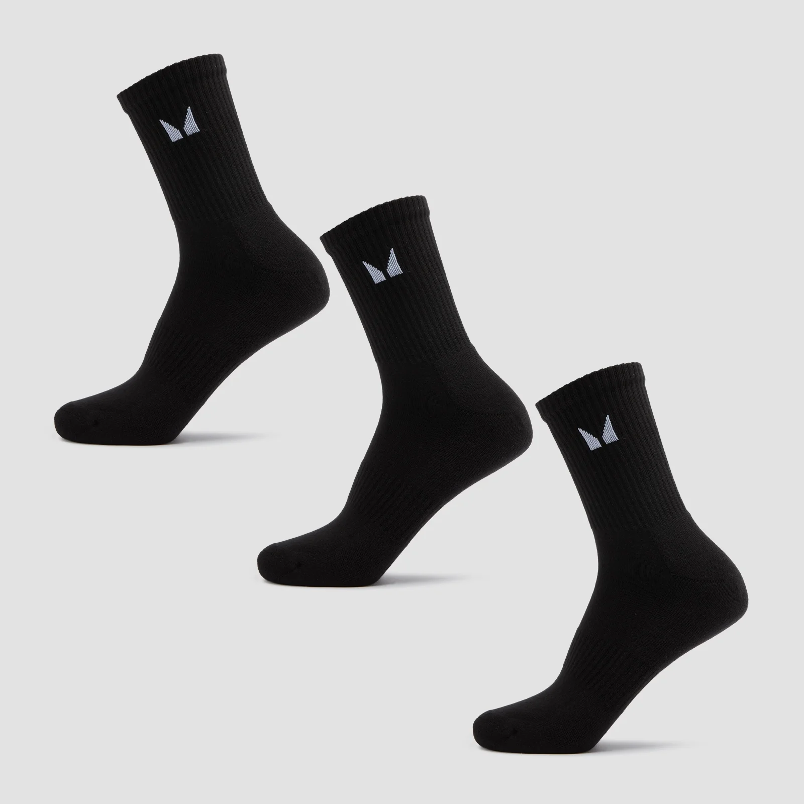 MP Unisex Crew Socks (3 Pack) - Black - UK 6-8 kép 1