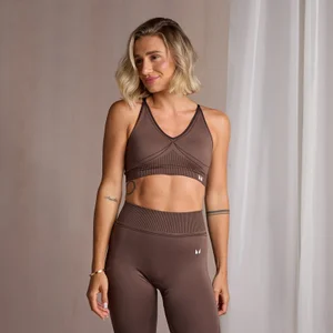 MP Női V-Neck Seamless Melltartó – Kávé - Size M