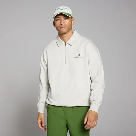 MP Férfi Lifestyle Collared 1/4 Zip – Márgaszürke