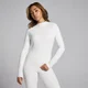 MP Női Lifestyle Funnel Neck Sheer Top Felső – Természetes pamutszín