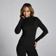 MP Női Lifestyle Funnel Neck Sheer Top Felső – Fekete