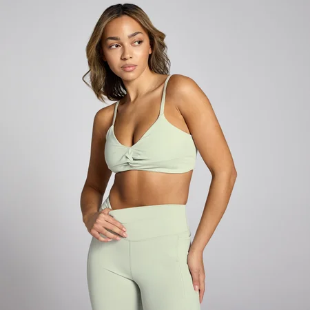 MP Női Lifestyle Twist Front Sportmelltartó – Ásványzöld