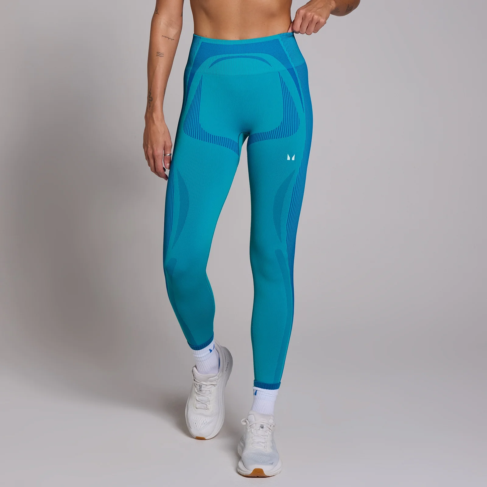 MP Női Tempo Seamless Hybrid Leggings – Óceánkék - L kép 1