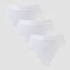 MP Női Mid Rise Tanga (3 db.) – Fehér