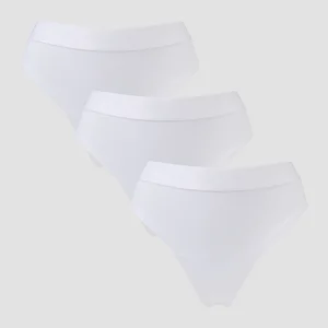 MP Női Mid Rise Tanga (3 db.) – Fehér - Size S