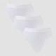 MP Női Mid Rise Tanga (3 db.) – Fehér