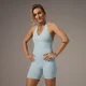MP X Tatiana Contrast Halterneck Rövidnadrágos Kezeslábas – Világos aqua