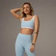 MP X Tatiana Contrast Square Neck Sportmelltartó – Világos aqua