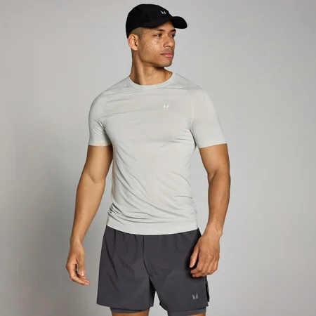 MP Férfi Velocity Muscle Fit Seamless Póló – Króm
