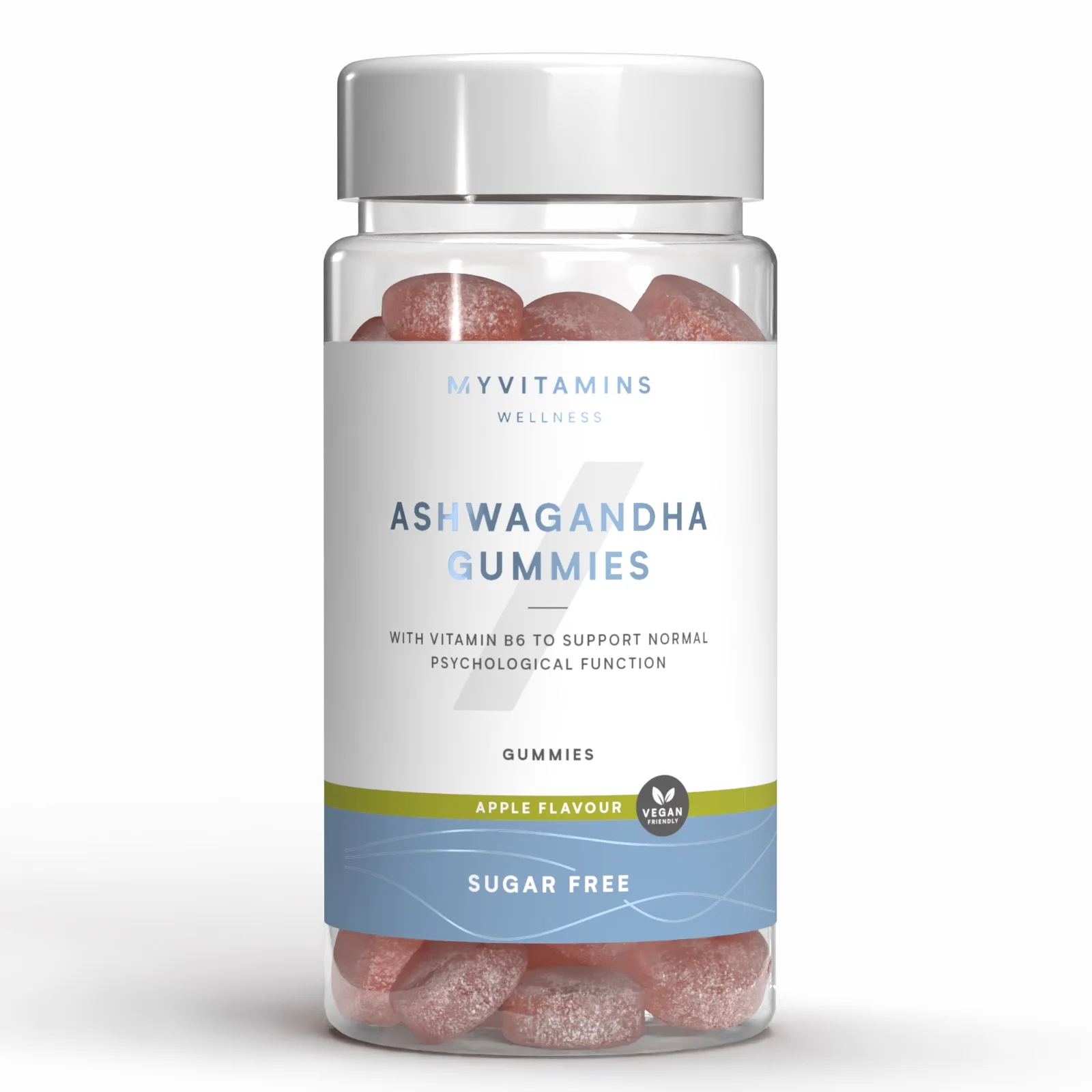 Cukormentes Ashwagandha Gummies Gumicukor - 60gummies - Sugar Free Apple kép 1
