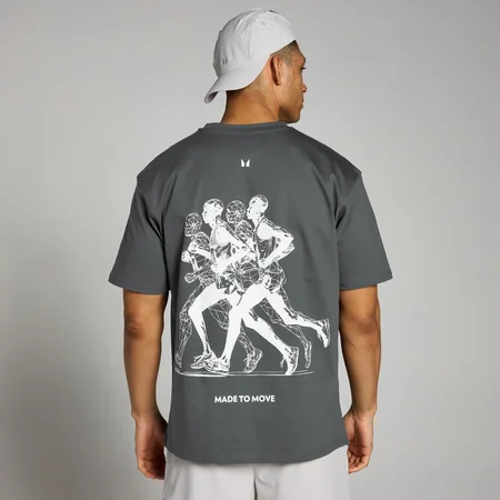MP Velocity Ultra Graphic Jogging Póló – Sötétszürke