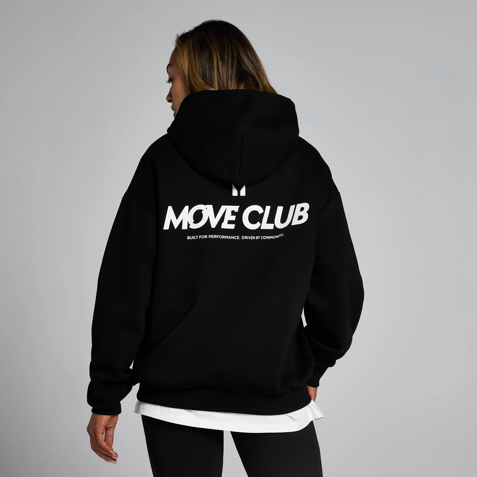 MP Unisex Move Club Kapucnis Pulóver – Fekete - XXL-XXXL kép 1