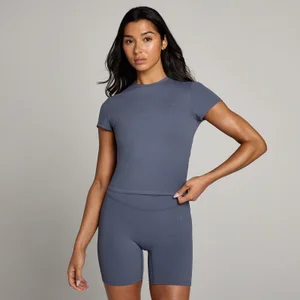 MP Női Tempo Body Fit Rövid Ujjú Póló – Szürkés kék - Size XS