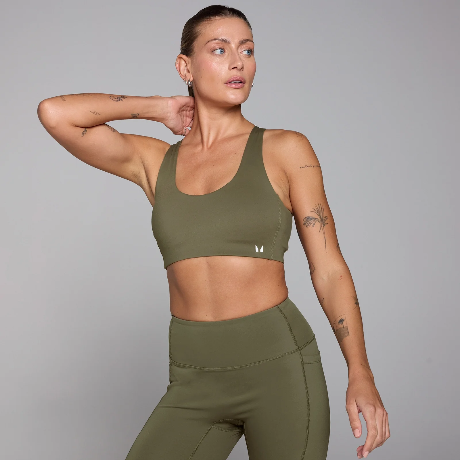 MP Női Active Cross Back Állítható Melltartó – Khaki - XS kép 1