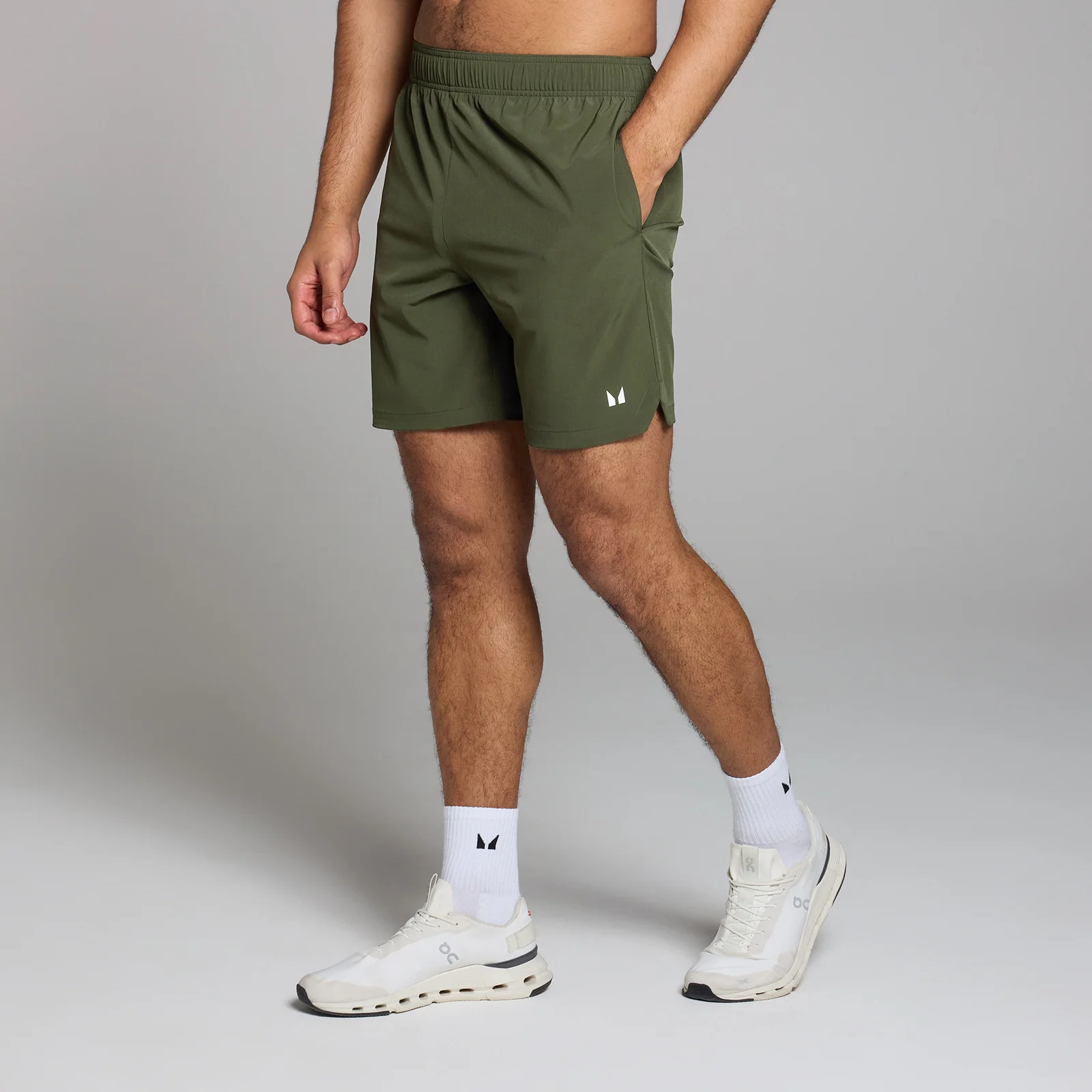 MP Férfi Active Woven 7 Inch Rövidnadrág – Sötét khaki - XL kép 1