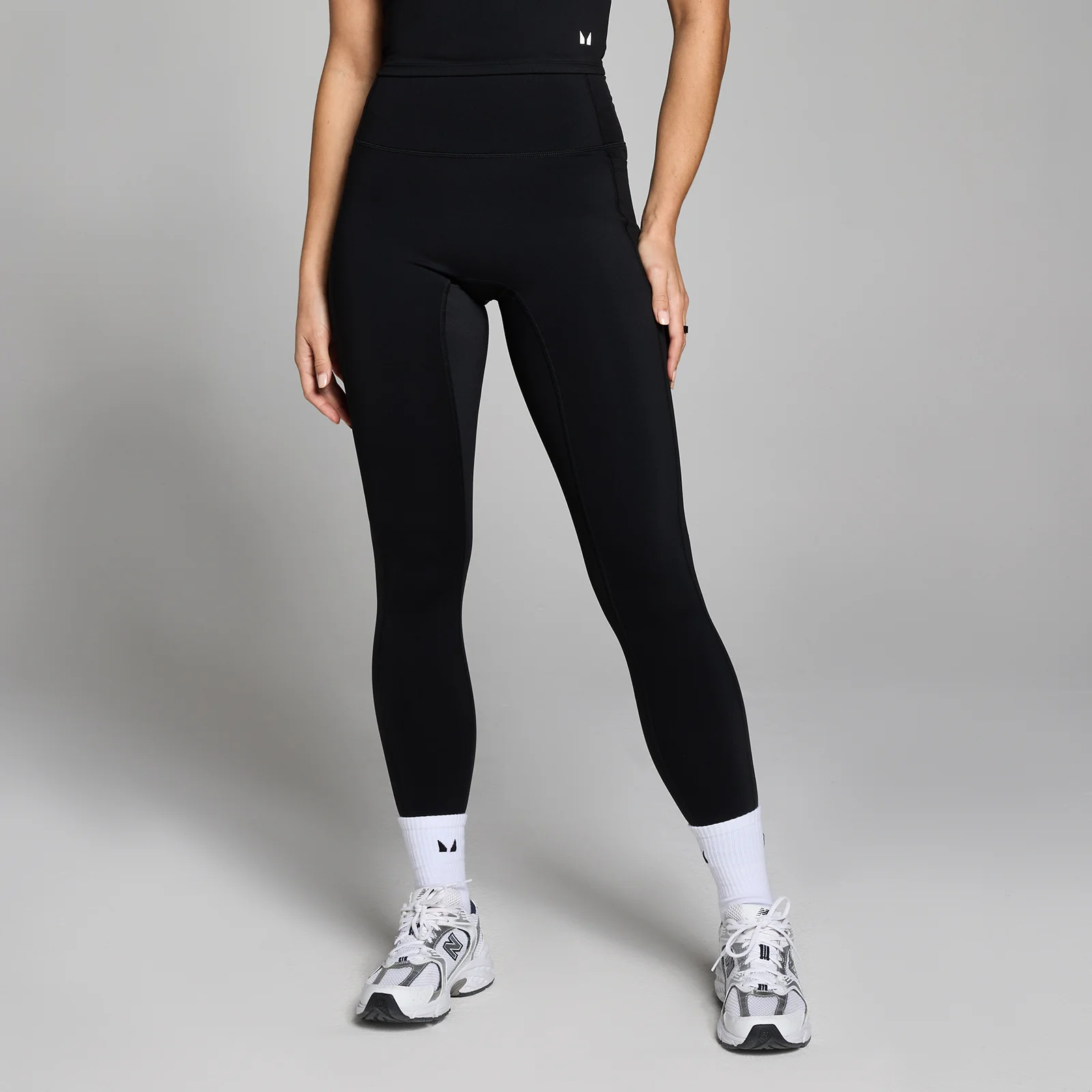 Női MP Active Zsebes Leggings - Fekete - XXXL kép 1