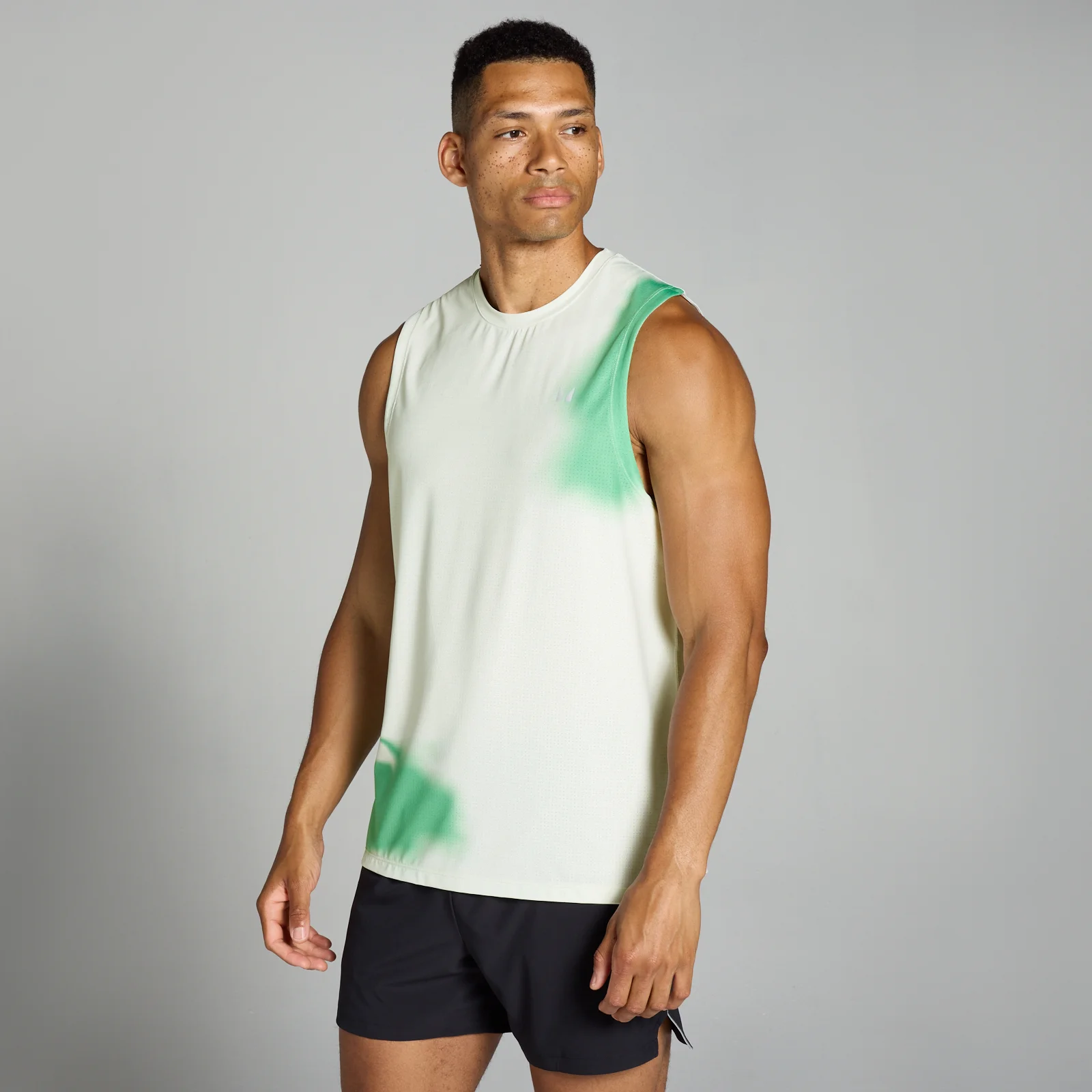 MP Férfi Velocity Mesh Print Tank Trikó – Fehér - XS kép 1
