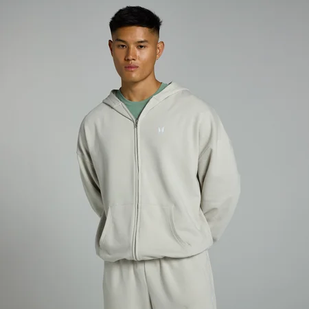 MP Férfi Tempo Zip Through Kapucnis pulóver – Hamu