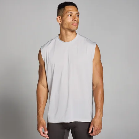 MP Férfi Tempo Oversized Mesh Training Tank-Trikó – Világosszürke