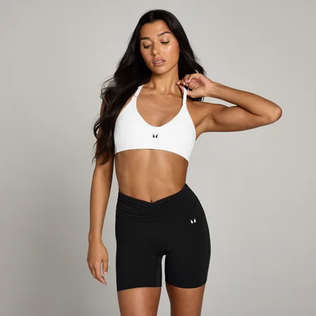 MP Női Tempo Halterneck Open Back Sportmelltartó – Fehér