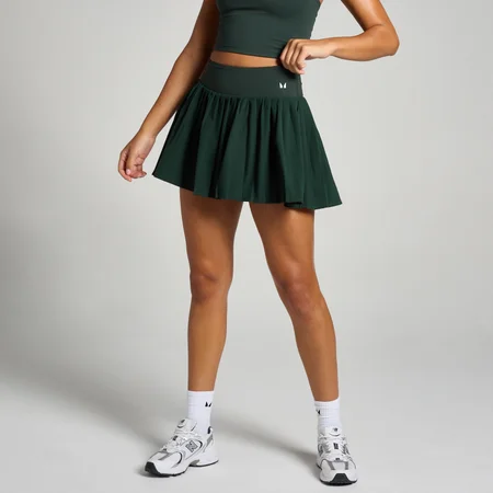 MP Női Tempo Pleated Skort – Sötét smaragdzöld