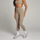 MP Női Studio Fold Over Legging – Világos barnásszürke