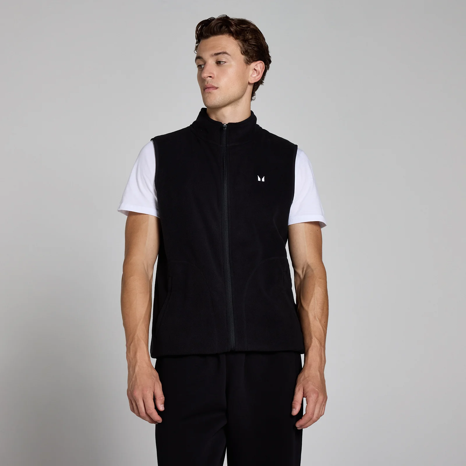 MP Férfi Gilet Polár – Fekete - XL kép 1